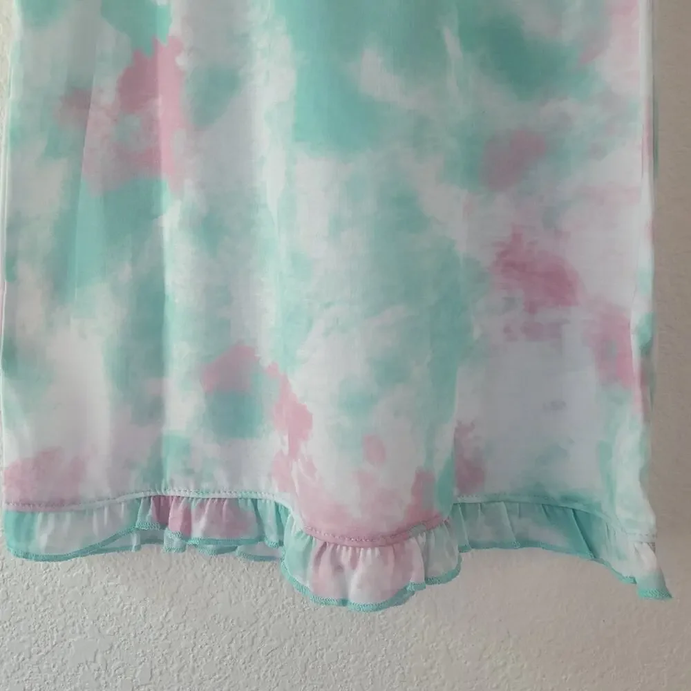 Carter's 2-Piece Bird and Tie Dye Theme Nightgown Pajama Set Size 4/4A NWT